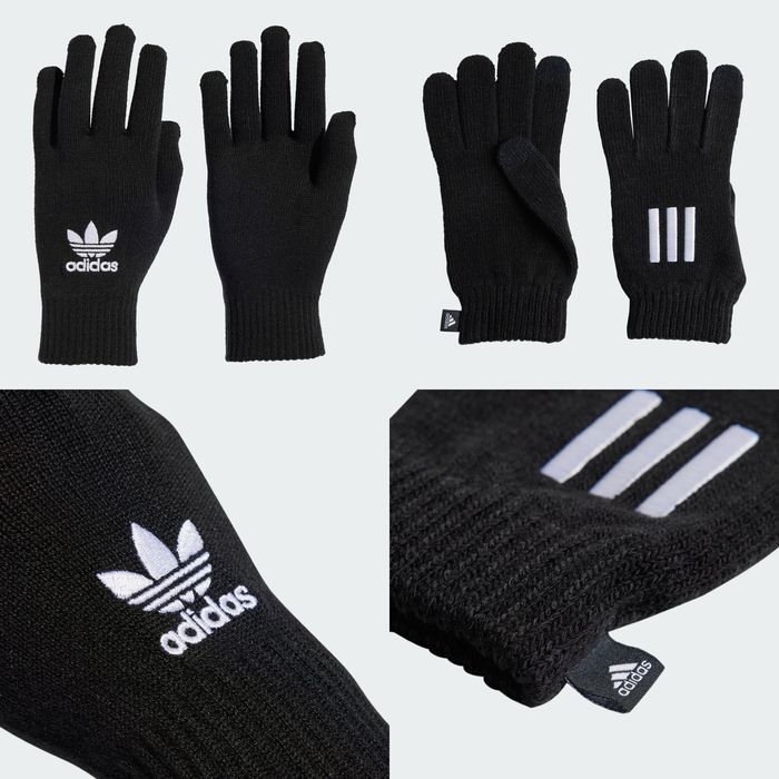 Manusi Adidas Essentials 3-Stripes Noi Originale (S; M)