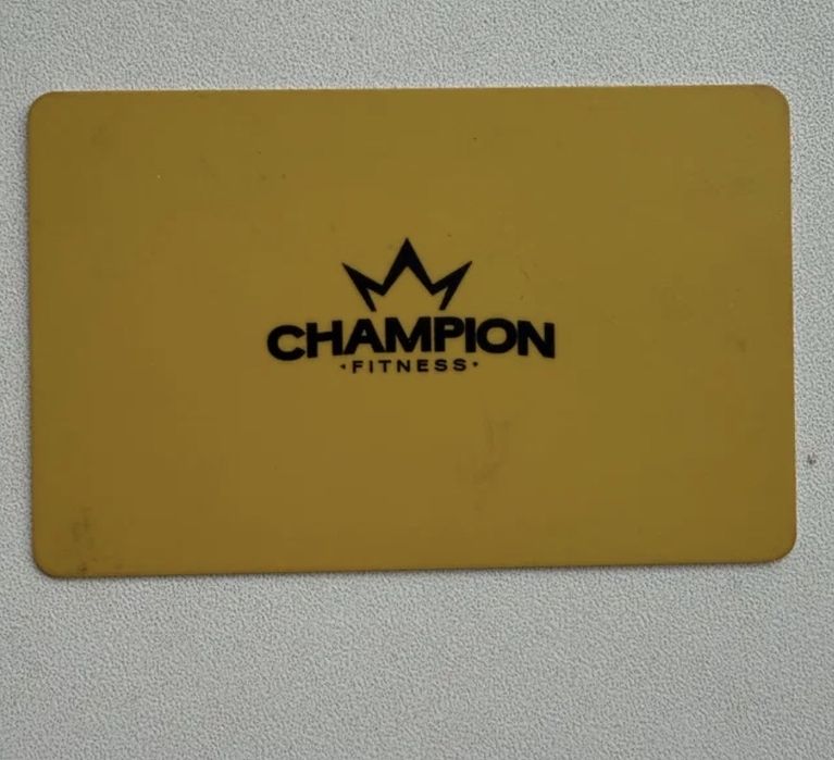 Абонимент фитнес зал чемпион  champion
