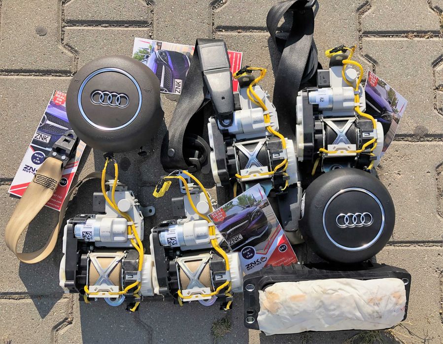 Audi A3 A4 A5 A6 A7 A8 kit airbag volan sline - set centuri fata spate