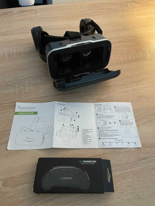 Ochelari VR Pansonite cu casti + controller VR Shinecon - Gratis