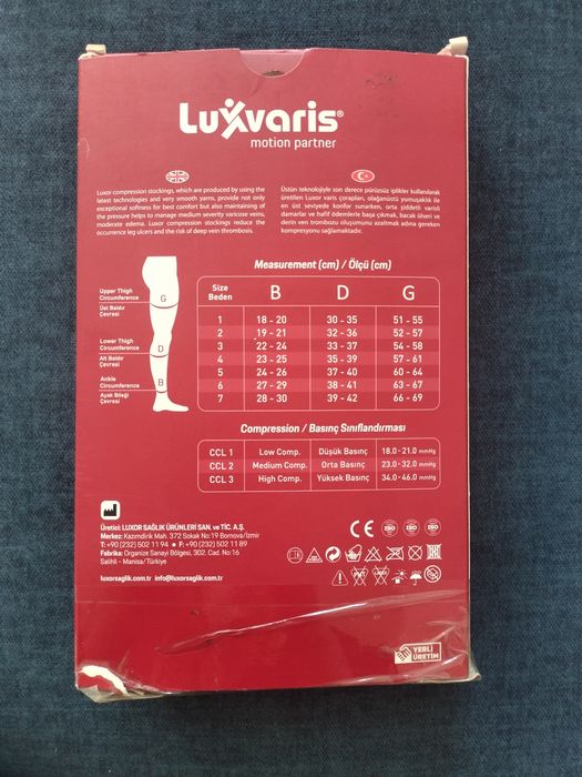 Компрессионные чулки 2 размер 2 компрессия