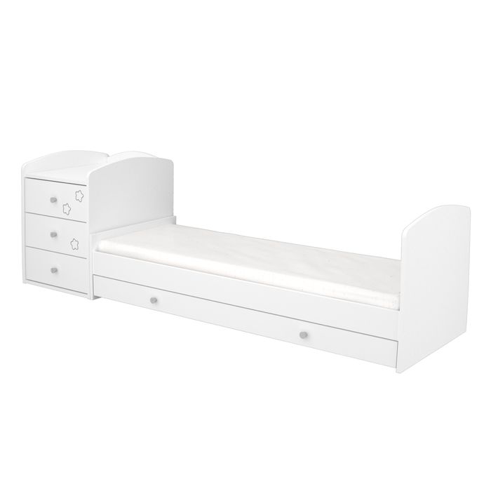 Timba patut din lemn transformabil Maxi Combi 60x120