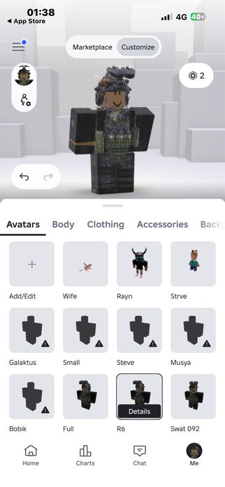 Продам аккаунт в игре роблокс