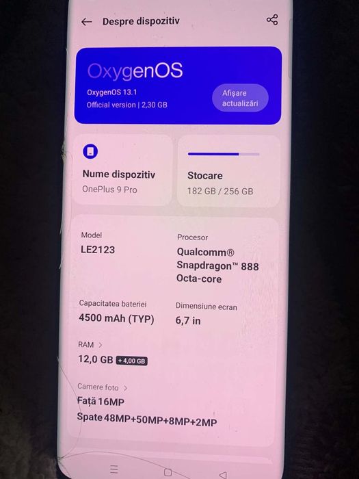 One Plus 9 pro de jocuri.
