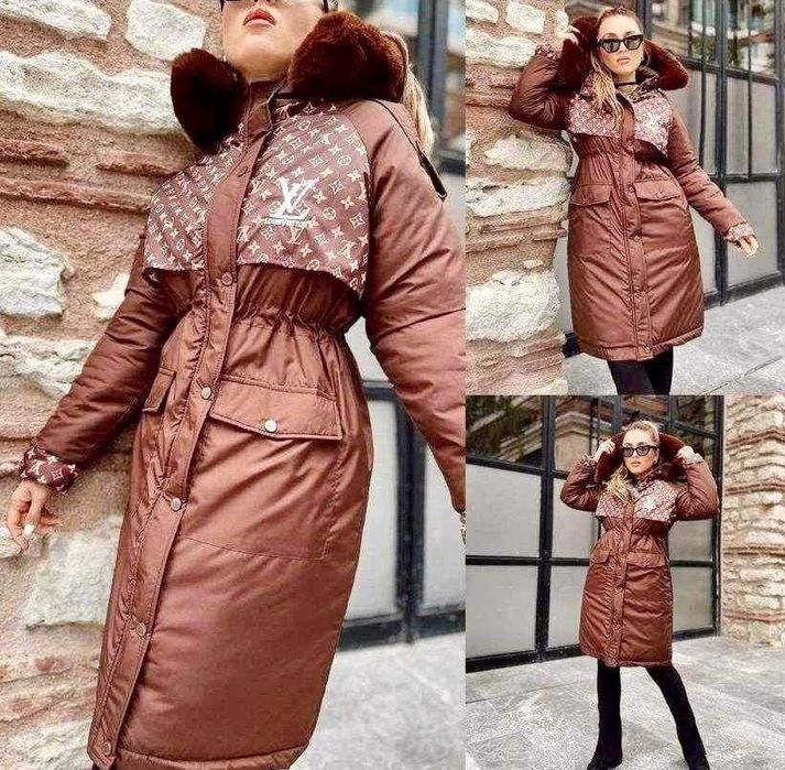 Дамско дълго зимно яке