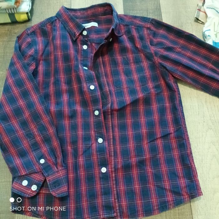 Рубашки на мальчика 5-6 лет с длинными рукавами