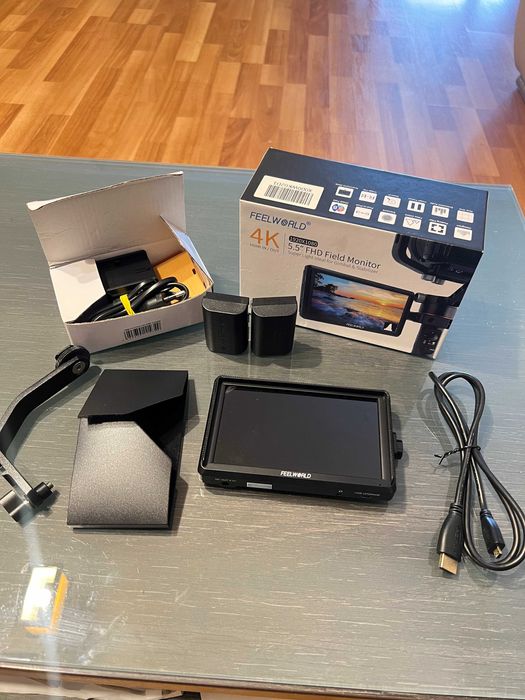 Monitor 5.5 Full HD 4K + 2*Acumulator - pentru Camera , gimbal