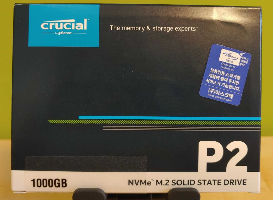 SSD 1TB Crucial P2 PCI Express 3.0 x4 slot M.2 2280 NVMe nou Sigilat