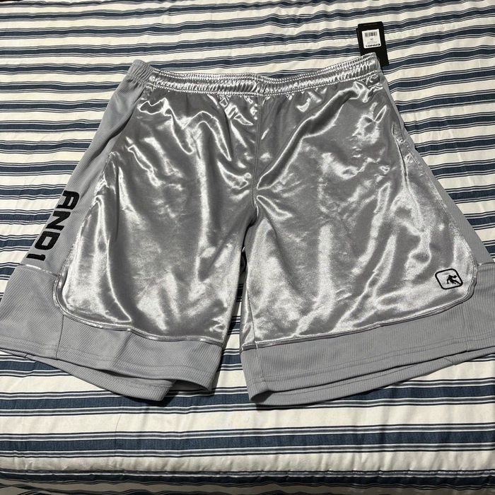 AND1 basketball shorts баскетболни шорти Silver / сребристи