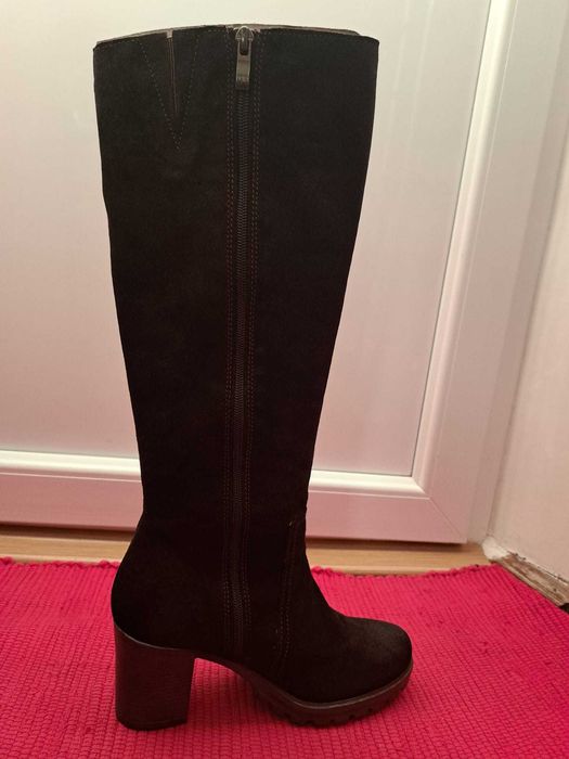 Cizme de dama, piele, Marco Tozzi