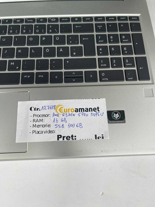 Laptop HP EliteBook 655 G9 15.6 - AMD Ryzen 5 PRO 5675U 2.30 GHz -A-