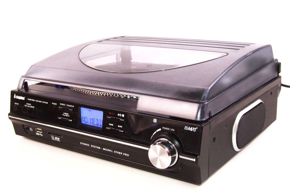 Pickup STEEPLETONE: digitalizeaza, transforma semnalul audio de la LP-uri, casete, benzi, CD-uri in MP3, NOU