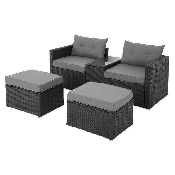 Set mobilier de gradina/terasa 2 fotolii 2 taburete și masa OFERTA