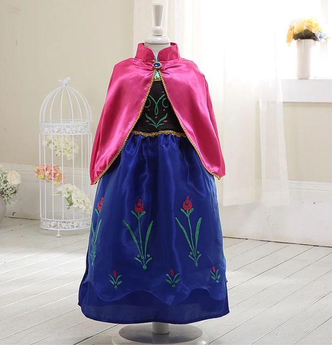 Рокля- костюм на Ана от Замръзналото Кралство+подарък Аксесоари!