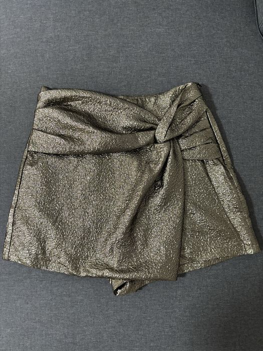 Zara златна пола-панталон, размер М