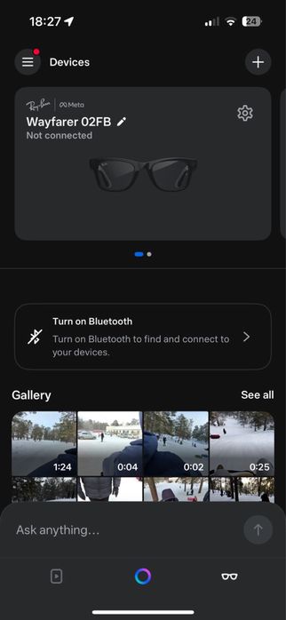 Ray ban meta wayfarer glasses очки