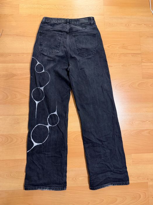 Дамски дънки Vero Moda с ръчно рисуван къстъм дизайн / Custom Jeans - S/M
