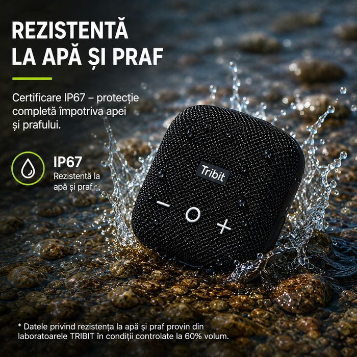 Boxă Bluetooth Tribit StormBox Micro 2 IP67 12H Stereo TWS