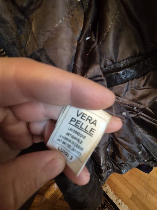 Geaca piele maro