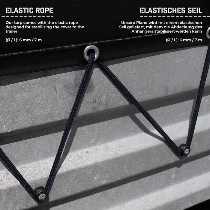 PVC ПОКРИВАЛО ЗА РЕМАРКЕ, Брезент висококачествен 650г/м2 4/6м