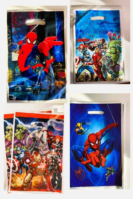 Малки торбички за сладки - найлонови : Стич Stich, Happy birthday