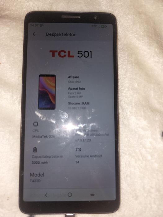 Telefon TCL nu a fost folosit
