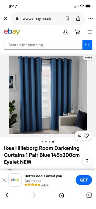 Пердета, завеси Hilleborg, black out