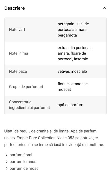 Pure collection niche 53