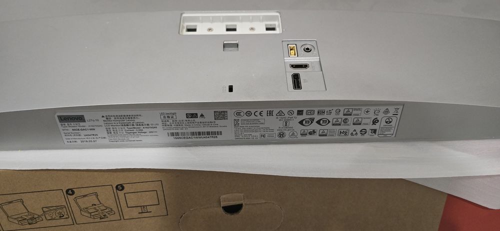 Monitor LED Lenovo L27q-10 27" QHD (2K) IPS – Stare foarte bună