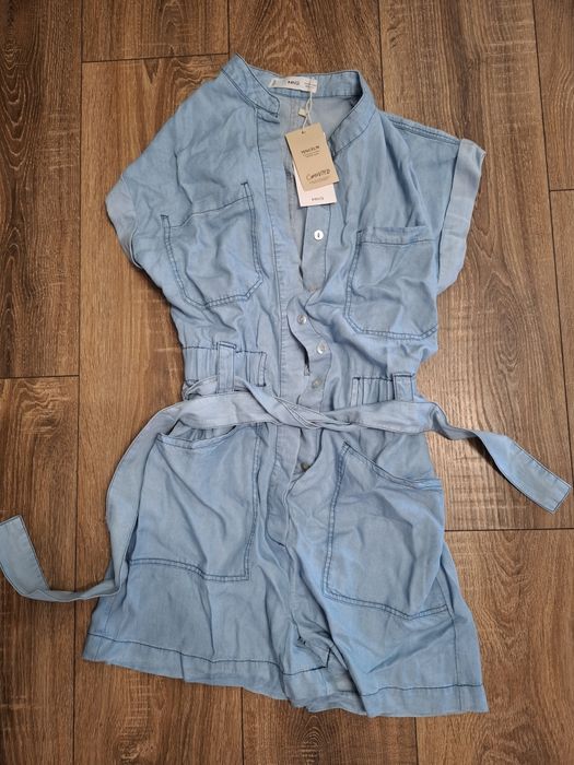 Дънков гащеризон Mango ХХС,нов с етикет