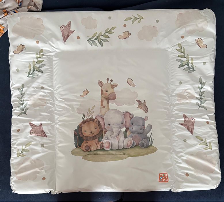 мягкий матрасик для пеленального стола, 80*70 см, новый, 2000 тг