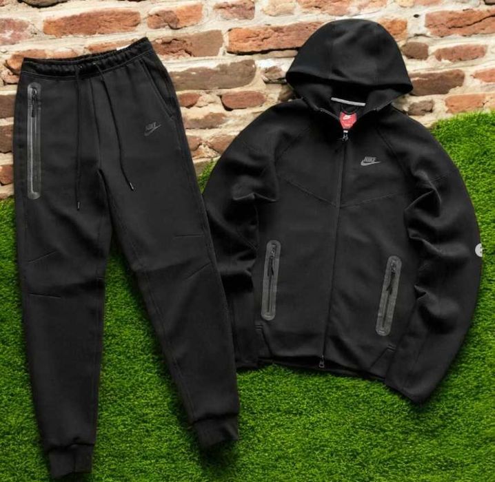 Trening Nike TECH Fleece Negru Bumbac - Set Complet