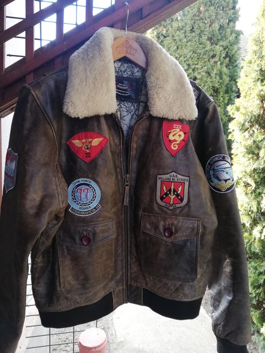 Geaca piele bărbati Aviator Aviatrix XL