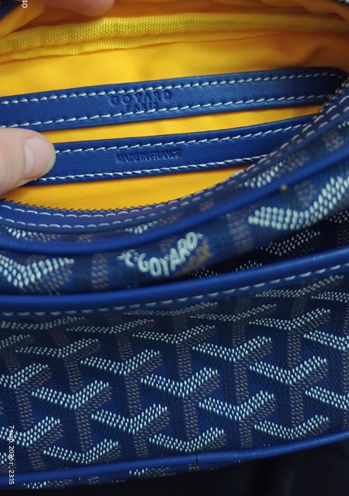 Барсетка goyard синяя
