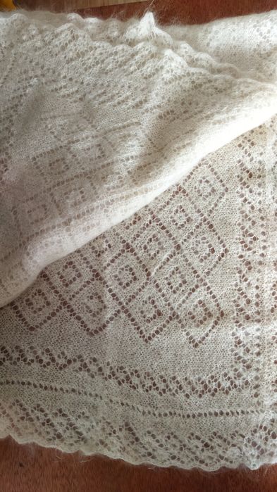 Платок пуховый, шарф паутинка