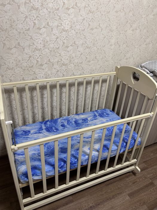 Детская кровать манеж с матрасом
