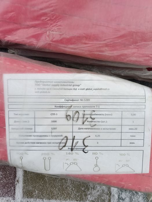 Продам стропы и прожектор