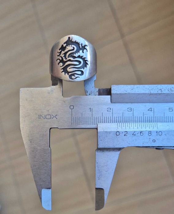 Сребро 925 пръстен с дракон