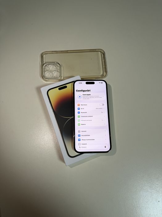 iPhone 14 Pro Max Gold Auriu 5G, Ca Nou 128 GB,15 Pro,17 Pro