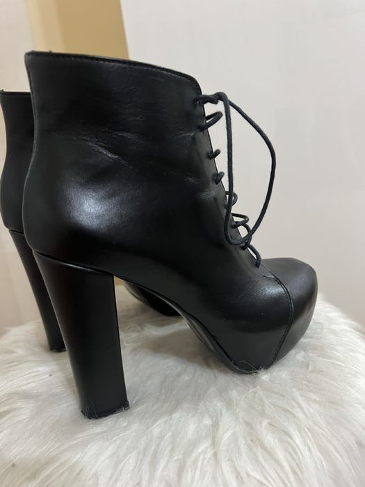 Botine cu toc piele Sabrine 35