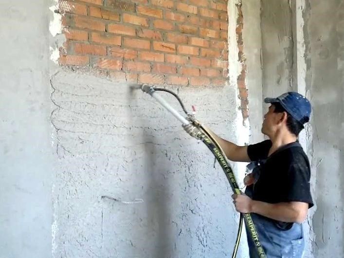 механизированная штукатурка