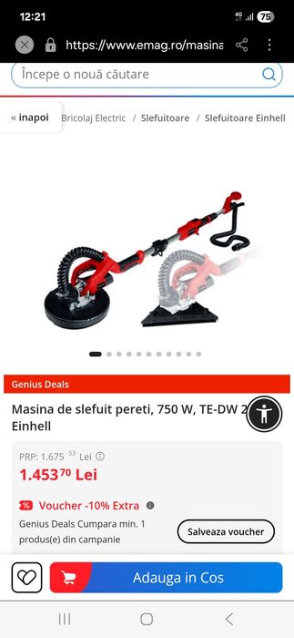 Masina de slefuit rigips