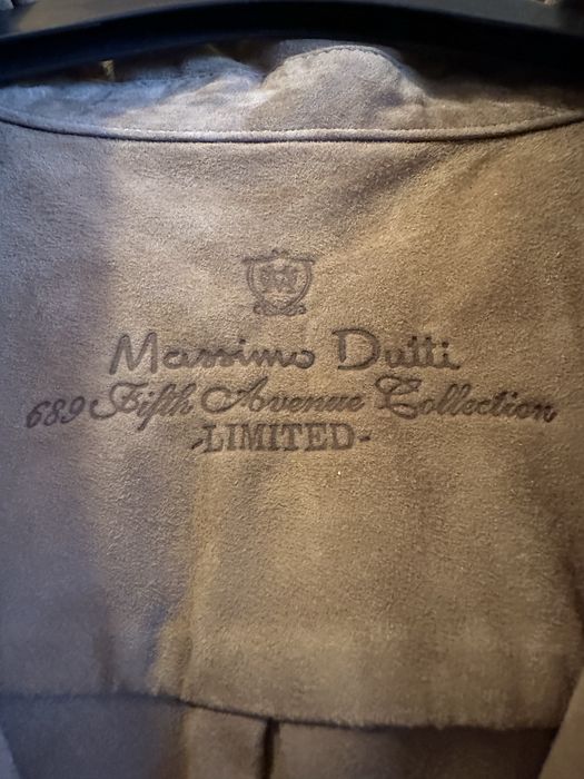 Camasa piele intoarsa Massimo Dutti,culoare camel