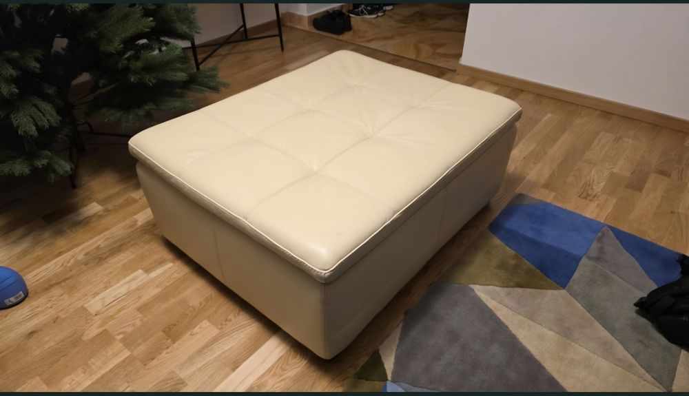 Taburet piele naturala 100cmx85cm