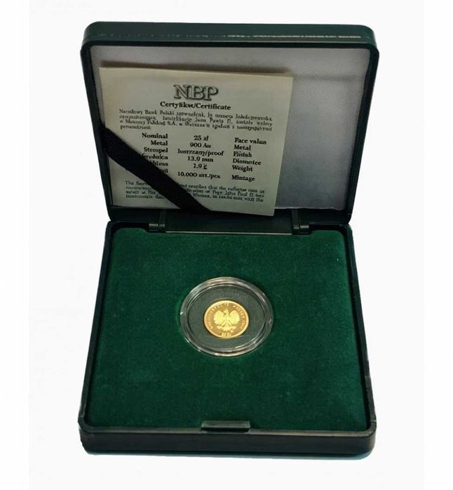 Папа Йоан Павел II 25 злоти