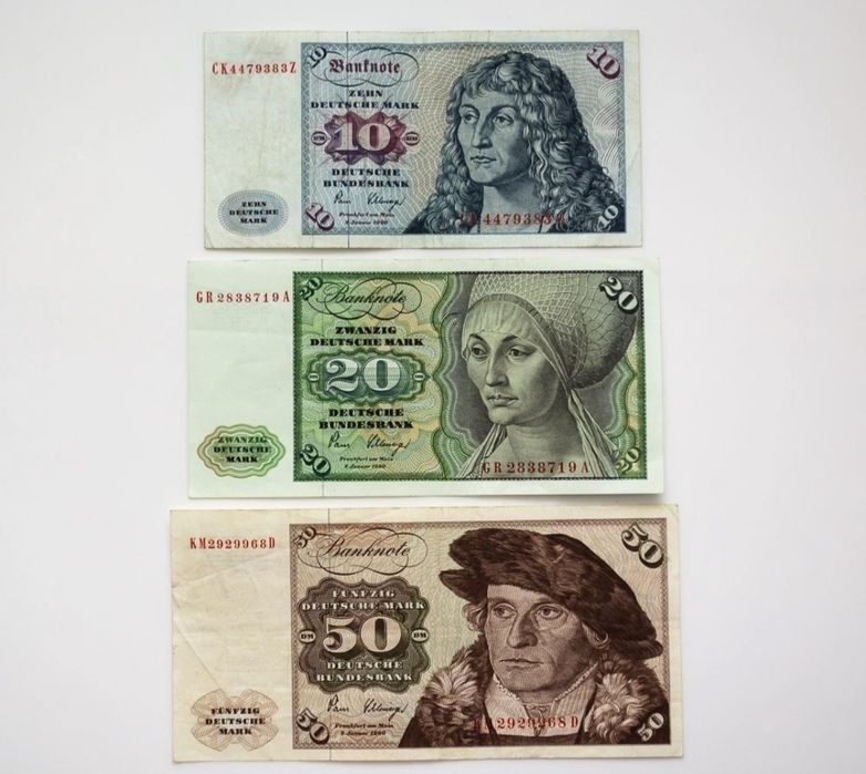 Lot 3 bancnote Marca Germania DM