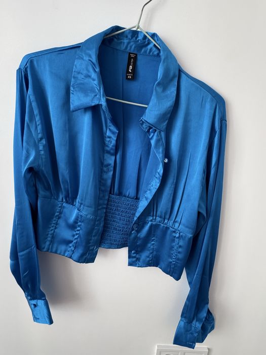 Синя риза сатен