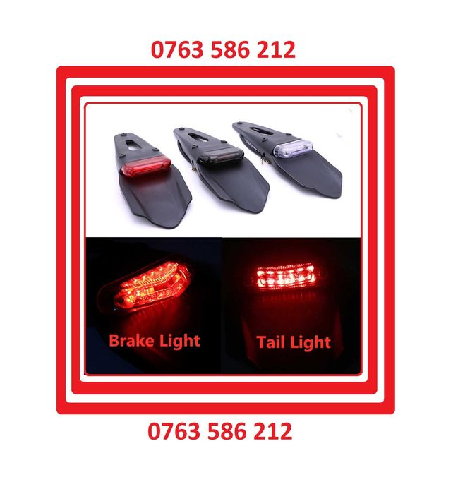 Codita Spate cu Stop Led Suport NR Ktm Husqwarna Ktm Honda Yamaha Beta