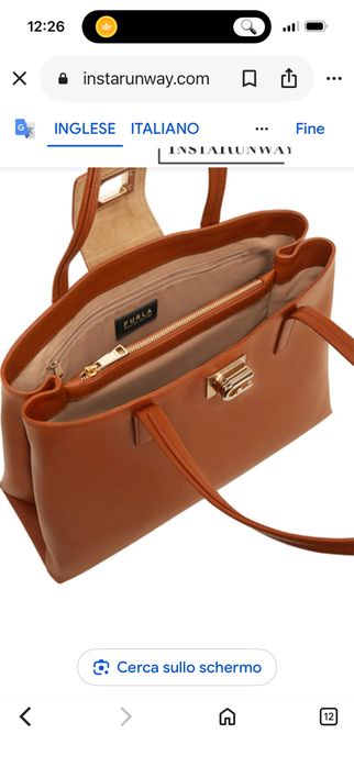 Furla ,чанта от естествена кожа.