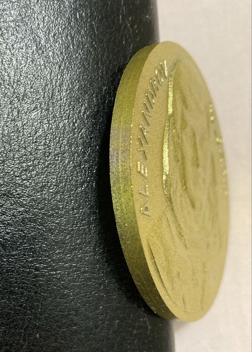 Плакет Александров вторият български космонавт, бронз